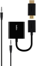 NEW Belkin B2B137-Blk HDMI to VGA Adapter Kit with 3.5mm Audio picture