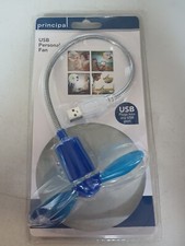 Dark Blue USB Personal Flexible Mini Cooling Fan by Principal  USB 1.1/2.0 NEW picture