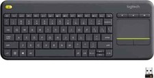 Logitech K400 Plus TKL Wireless Membrane TV Keyboard w/ Built-in Touchpad picture