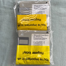 Microsoft Visual Basic for Windows Professional Edition New NIP v3.0 1993 3.5