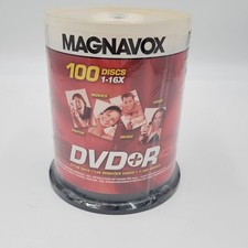 Magnavox DVD + P 100 Discs 4.7 GB Data 120 Minute Videos 1-16X Speed  picture