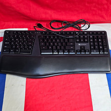 Xperformance X9ERGOKEY Wired USB Ergonomic Keyboard Black Wrist Rest QWERTY EN picture