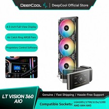 DeepCool LT VISION 360 AIO Liquid CPU Cooler Screen ARGB Fans Intel AMD picture