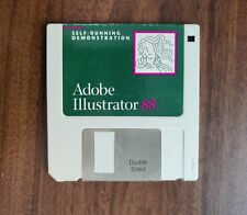Adobe Illustrator 88 - Macintosh Floppy Disk 3.5 1988 - Self Running Demo Rare picture