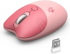 Wireless Compact Silent Mouse with Cute Cat Designs, 2.4GHz Plug and Play Wirele picture
