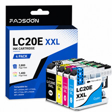 LC20EXXL 4PK Compatible With Chip BK/C/M/Y Ink for MFC-J5920DW MFC-J775DW J985DW picture