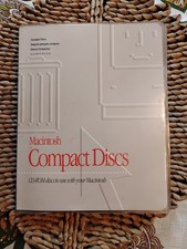 Vintage Apple Macintosh Compact Discs 6218cd Vinyl CD Gray Cases with 9 Discs picture