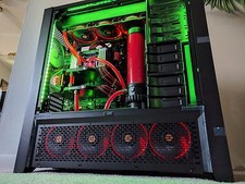 EXTREME Custom Liquid Cooled Computer - i9 7900x 10-Core 64GB- GTX Titan Xp SLI picture