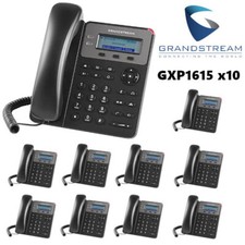 10 Pack Set Grandstream Small Business 1-LIne IP Phone with PoE LCD GXP1615 picture