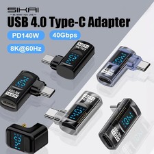 90 Degree USB C Adapter Right Angle U Shape 40Gbps PD 140W 8K Video Converter picture
