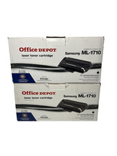Genuine Office Depot Laser Toner Cartridge Samsung ML-1710 Black - Lt of 2 picture
