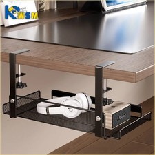 Under Desk Cable Management Tray No Drill, Metal Mesh Cable Management picture