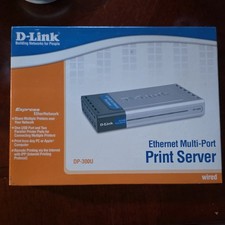 NEW SEALED IN BOX The D-Link DP-300U EXPRESS EtherNetwork Print Server. RARE picture