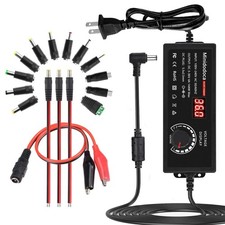 144W Adjustable DC 3V-36V Power Supply AC/DC Adapter 4A W/16 Tips picture