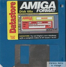 Amiga Format Coverdisk 68A, Datastore, Commodore Amiga - Floppy Disk picture