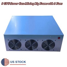 5 Graphics Cards Server Case Frame Mining Rig Case For X79 Motherboard picture