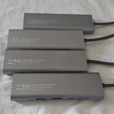 FOUR Hiearcool USB Type-C Hub UCN3610 Gray Multiport HDMI Ethernet SD TF Adapter picture