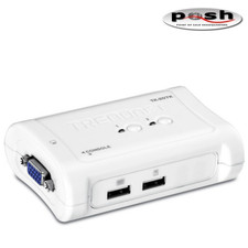 TRENDnet TK-207K 2-Port USB KVM Switch Kit with Cables – Brand New **Lot of 3** picture
