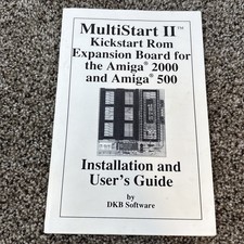 Multistart II Kickstart Rom Expansion Board For Amiga 2000 And 500 MANUAL ONLY picture