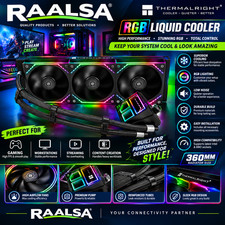 Frozen Infinity 360 BLACK CPU Water Cooler, with Triple 360mm AIO FI360 BLACK picture