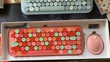 Mofii CANDY Keyboard Mouse Combo Wireless 2.4G Mixed Color 84 Key Pink picture