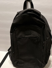 Matein Black Solid Laptop Backpack Bag, Built-In USB Port, Travel School picture