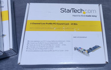StarTech Low Profile 5.1 Channel PCI Soundcard 24 bit PCISOUND5LP  Vintage Retro picture