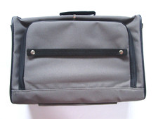 Samsonite Classic Canvas Bag Gray/Black  Carry Business Travel Zip 18