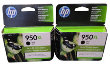 Lot of 2 HP 950XL Genuine Black Ink Cartridges CN045AN Exp 09/2019 OEM New picture