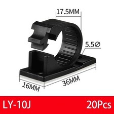 25x Cable Clips Adhesive Cord Management Organizer Wire Holders 0.5