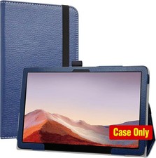 Case for TCL Tab Pro 5G, Premium PU Leather Slim Stand Cover, Blue picture