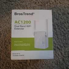 New BrosTrend AC1200 Dual Band WiFi Extender Model: E1 *Better Wireless Coverage picture