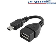 Mini USB Male to USB 2.0 Female Host OTG Adapter Cable picture