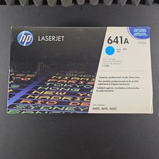 New Open Box OEM Deadstock HP 641A Cyan Color LaserJet Print Toner Cartridge  picture