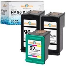 3PK Compatible With HP 96 Black Cartridge HP 97 Color for HP PhotoSmart 2610 picture