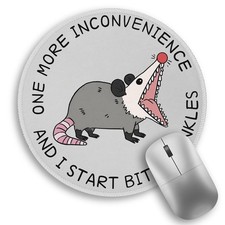 Funny Work Mouse Pad, Small Round Mousepad for Desk, Laptop picture