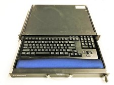 Acnodes Lockable Rackmount Keyboard Drawer w/ Keyboard RK1200B USED picture