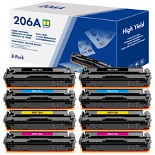 8PK W2110A Compatible For HP 206A Color Toner LaserJet Pro M255dw M282 M283fdw picture
