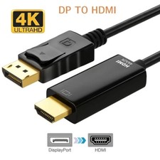Display Port to HDMI Cable DP Adapter Converter Audio Video PC HDTV 1080P 60Hz picture