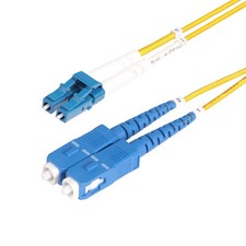 StarTech SMLCSCOS28M 8m LC to SC OS2 Fiber Optic Cable 100G picture