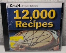 Snap 12,000 Recipes (PC CD ROM, 2001) Brand New B113 picture