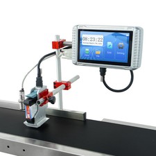 Automatic 12.7mm Inline Inkjet Printer Date Expiry Lot QR Barcode  picture