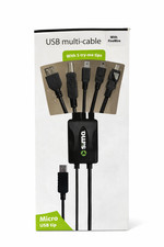 Sima USB Multi-Cable w/ FireWire – 5-in-1 Multi Connector Charging/Data Cable picture