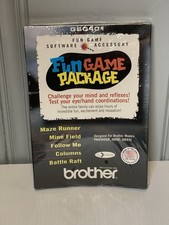 Brother GeoBook GSG401 Fun Game Package SEALED Software New 1998 GEOS Vintage picture