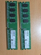 2GB 2x1GB PC2 5300 DDR2-667 CRUCIAL MICRON CT12864AA667.M8FM RAM MEMORY KIT DIMM picture