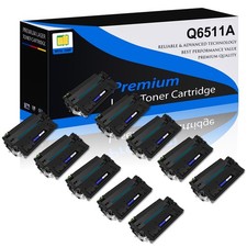 10PK Q6511A 11A Black Toner Cartridge Compatible For HP LaserJet 2410 2420 2430 picture
