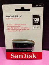 SanDisk Ultra USB 3.0 Flash Drive 128GB SDCZ48-128G-GAM46 - New, Sealed picture