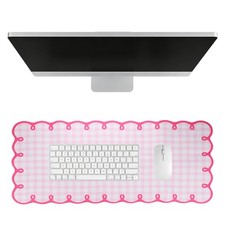 Scalloped Desk Mat, 31.5 x 15.7