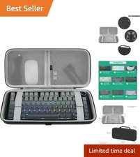 Travel-Ready 84-Key Keyboard Case with Accessory Storage - Perfect for Gamers picture