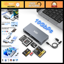 10Gbps 8-in-1 Multi-Card Reader USB C for XQD, SD, CF, TF, MS - Fast Data Transf picture